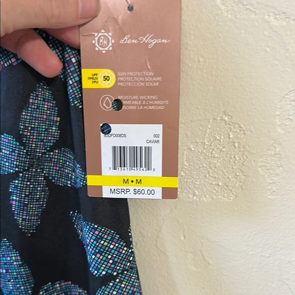 NWT Floral Black and Blue Athletic or Swim Dress - Picture 4 of 5